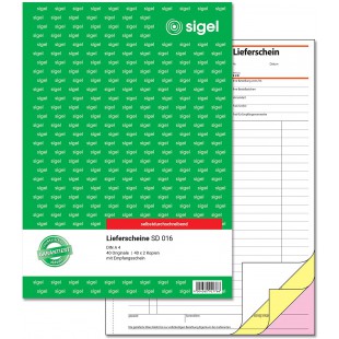 Sigel Formulare - Boite de livraison A4 Papier carbone, 3 x 40 feuillets 1 Stuck