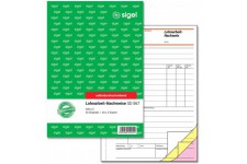 Sigel SD067 Lohnarbeits-Nachweis - Formulaire justificatifs de travail salarie A5, 3 x 40 feuilles, autocopiant