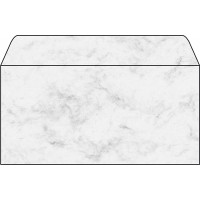 SIGEL DP073 Enveloppes, 11 x 22 cm, 90 g/m², marbre gris clair, 50 unites