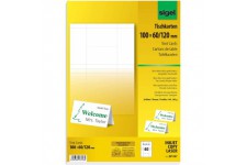 SIGEL DP047 40 Cartes de placement predecoupees, 10 x 6 cm, 185 g/m², blanc