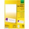 SIGEL DP050 20 Cartes de placement predecoupees, 24 x 9 cm, 185 g/m², blanc