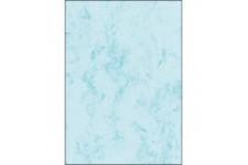 SIGEL DP261 Papier a  lettres, 21 x 29,7 cm, 90g/m², marbre bleu clair, 100 feuilles
