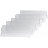 SIGEL TA130 Lot de 5 Presentoirs chevalets de table, 24 x 9 x 8,5 cm, transparent