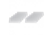 SIGEL TA138 Lot de 10 Presentoirs chevalets de table, 9,5 x 4,2 x 4,5 cm, transparent