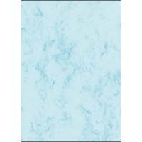 SIGEL DP551 Papier a  lettres, 21 x 29,7 cm, 200g/m², marbre bleu clair, 50 feuilles