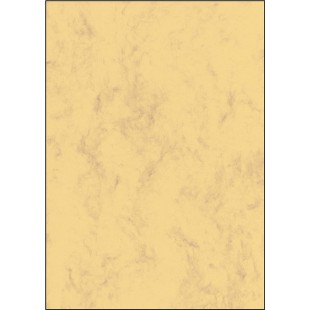 SIGEL DP553 Papier a  lettres, 21 x 29,7 cm, 200g/m², marbre sable marron clair, 50 feuilles