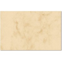 SIGEL DP744 100 Cartes de visite 3C, decoupe lisse des bords, 8,5 x 5,5 cm, marbre beige