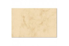 SIGEL DP744 100 Cartes de visite 3C, decoupe lisse des bords, 8,5 x 5,5 cm, marbre beige