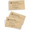 SIGEL DP744 100 Cartes de visite 3C, decoupe lisse des bords, 8,5 x 5,5 cm, marbre beige