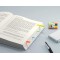 SIGEL HN615 Marque-pages adhesifs en papier film transparent, 200 feuilles de 5 x 1,2 cm, 5 couleurs