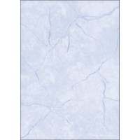 SIGEL DP649 Papier a  lettres, 21 x 29,7 cm, 200g/m², texture granit, bleu, 50 feuilles