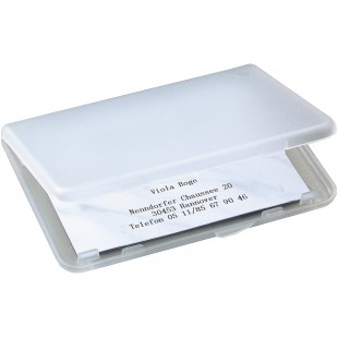 SIGEL VA140 etui a  cartes de visite, pour 15 cartes format 8,9 x 5,7 cm, mat et transparent
