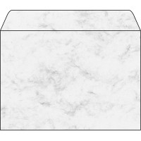 SIGEL DU202 Enveloppes motif marbre gris clair, format C5 (16,2 x 22,9 cm), 25 pieces