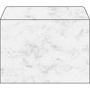 SIGEL DU202 Enveloppes motif marbre gris clair, format C5 (16,2 x 22,9 cm), 25 pieces