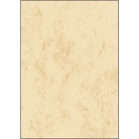 SIGEL papier marbre, A4, papier fin, 90 g, beige contenu: 25 feuilles (DP181)