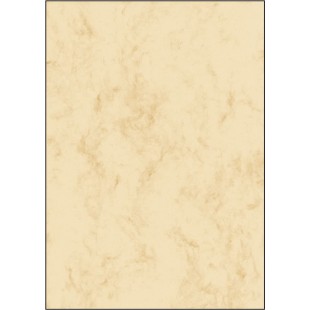 SIGEL papier marbre, A4, papier fin, 90 g, beige contenu: 25 feuilles (DP181)