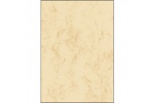 SIGEL papier marbre, A4, papier fin, 90 g, beige contenu: 25 feuilles (DP181)