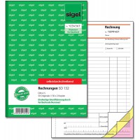 Sigel formulaires - factures A5 Manifold de factures numerotees, 2 feuillets, 1 bloc 1 Stuck