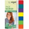 SIGEL HN677 Marque-pages adhesifs en papier film transparent, 280 feuilles de 5 x 1,2 cm, 7 couleurs