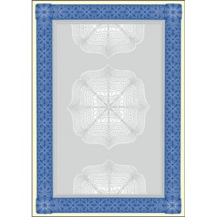 SIGEL DP490 Papier a  lettre, 21 x 29,7 cm, 185g/m², Diplome bleu, 20 feuilles