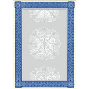 SIGEL DP490 Papier a  lettre, 21 x 29,7 cm, 185g/m², Diplome bleu, 20 feuilles