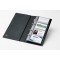 SIGEL VZ300 Porte-cartes de visite, jusqu'a  200 cartes, extansible, 9 x 5,8 cm, noir