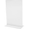 SIGEL TA220 Presentoir vertical de table, 30 x 21 x 8,5 cm, acrylique transparent