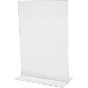 SIGEL TA220 Presentoir vertical de table, 30 x 21 x 8,5 cm, acrylique transparent