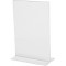 SIGEL TA222 Presentoir vertical de table, 15 x 21,5 x 5,3 cm, acrylique transparent