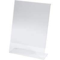 Lot de 10 : Sigel TA210 Presentoir de Table incline pour A4, 1 piece, Acrylique Acrylique Transparent