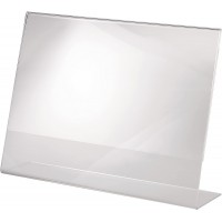 Lot de 10 : SIGEL TA211 Presentoir incline de table, 30 x 21 x 6,3 cm, acrylique transparent