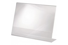 SIGEL TA211 Presentoir incline de table, 30 x 21 x 6,3 cm, acrylique transparent