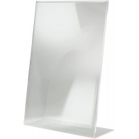 SIGEL TA213 Presentoir incline de table, 30 x 42,5 x 11 cm, acrylique transparent