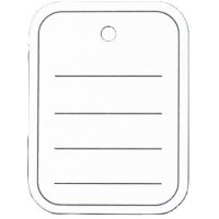 SIGEL ZB350 Lot de 500 etiquettes a  trou, 4 x 5 cm