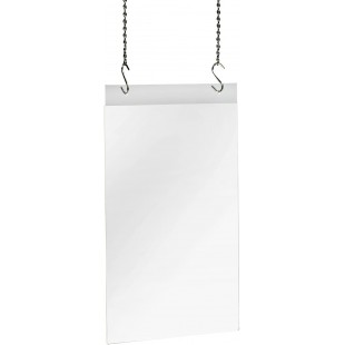 SIGEL TA240 Porte-affiches a  suspendre, 21 x 32,7 x 0,4 cm, acrylique transparent