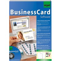 SIGEL SW670 Logiciel de creation de cartes de visite, 200 cartes de visite technologie 3C incluses
