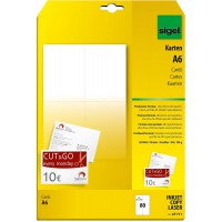 SIGEL LP711 Lot de 80 Cartes postales PC, 10,5 x 14,8 cm