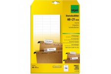 SIGEL LP720 Lot de 156 etiquettes pour dossiers suspendus, 6 x 2,1 cm, 185 g