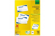 SIGEL LP799 Lot de 400 Cartes de visite a  coins arrondis, 8,5 x 5,5 cm, 225 g