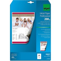 SIGEL IP681 Papier professionnel d'imprimante jet d'encre, format A4 (21 x 29,7 cm), 200 g/m², 25 feuilles