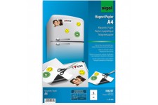 SIGEL IP440 Papier magnetique, pour imprimante jet d'encre, Format A4 (21 x 29,7 cm), 250µm, 5 feuilles