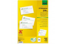 SIGEL LP802 Lot de 800 Cartes de visite, 3C, 8,5 x 5,5 cm, 250 g