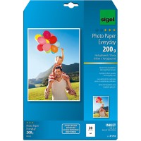 SIGEL IP710 Papier photo Everyday jet d'encre, ultra brillant, format A4 (21 x 29,7 cm), 200 g/m², 20 feuilles