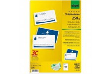 SIGEL LP853 Lot de 100 Cartes de visite, 3C, impression recto verso, 8,5 x 5,5 cm, 250 g