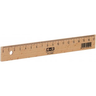 Mobius Ruppert Regle 17 cm en hetre naturel
