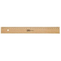 M + R 719500000 Regle en bois hetre 50 cm Insert metallique