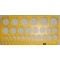 M + R 785230670 Boulon Cercle modele 1 36 mm jaune transparent