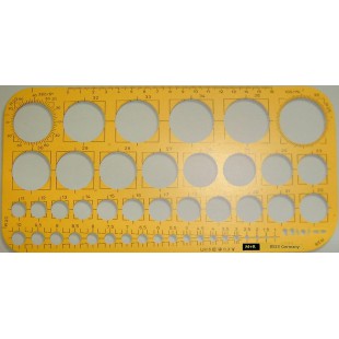 M + R 785230670 Boulon Cercle modele 1 36 mm jaune transparent