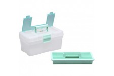Valise en polypropylene - Vert menthe - 400 x 220 x 200 mm.