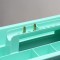 Valise en polypropylene - Vert menthe - 400 x 220 x 200 mm.